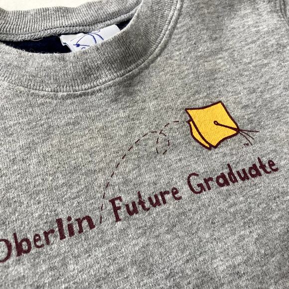 College Kids Oberlin Future Graduate Crewneck Sweatshirt - Gray - 6M - Picture 5 of 7